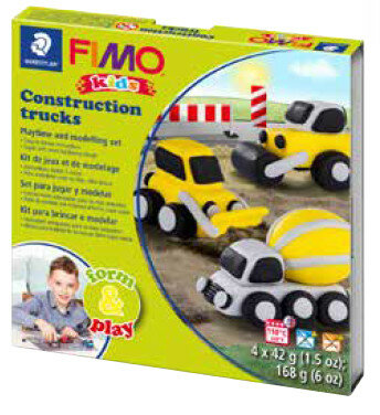 Fimo Kids startset Bouw Voertuigen