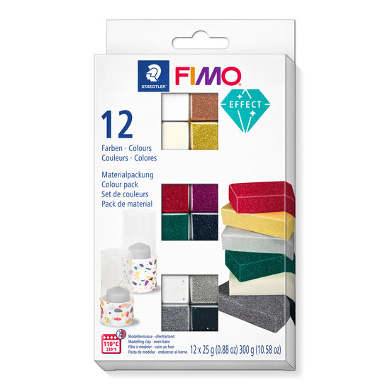 FIMO effect set met 12 halve blokken Effect