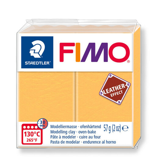 Fimo leather-effect 57 g saffraan geel nr 109