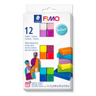 FIMO soft material pack with 12 half blocks Brilliant